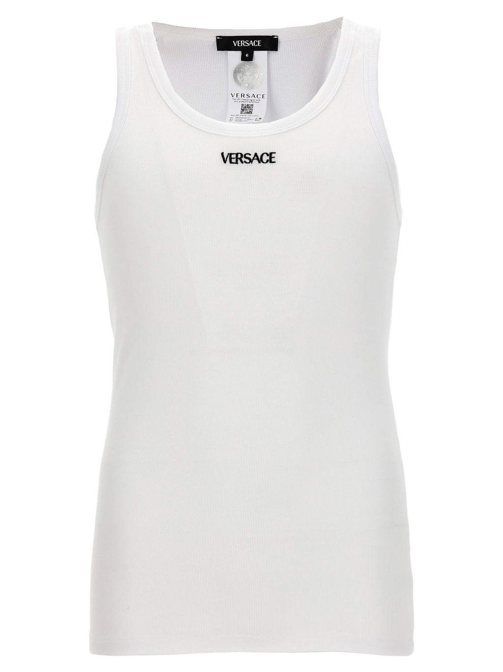 Versace Logo Embroidery Tank Top