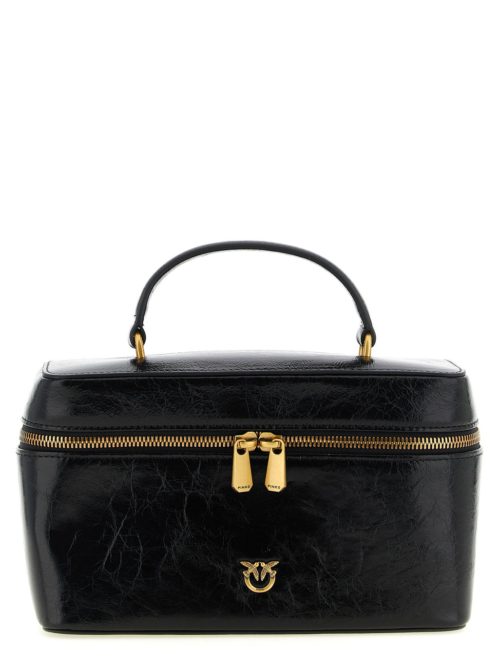 Pinko Crumpled Effect Leather Handbag