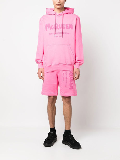 Alexander McQueen Graffiti-print Track Shorts