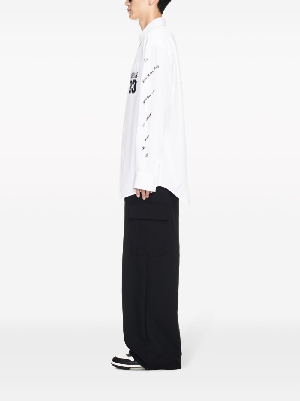 Off White Shirt with embroidery