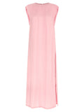 Nude Round-neck Dress