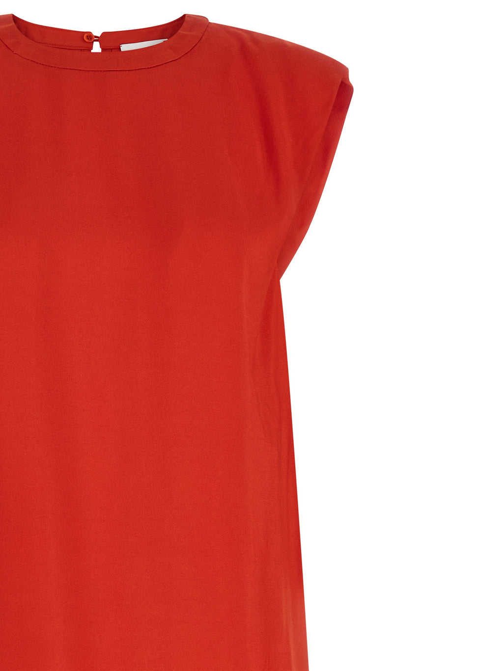 Nude Round-neck Dress