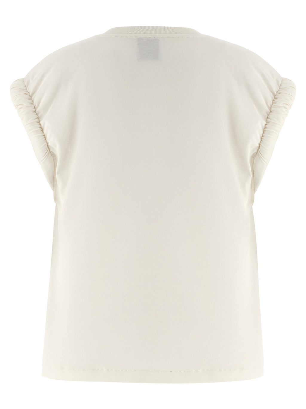 Nude Curled Sleeve T-shirt