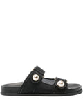 Jimmy Choo Fayence Sandal Low leather sandals with pearls