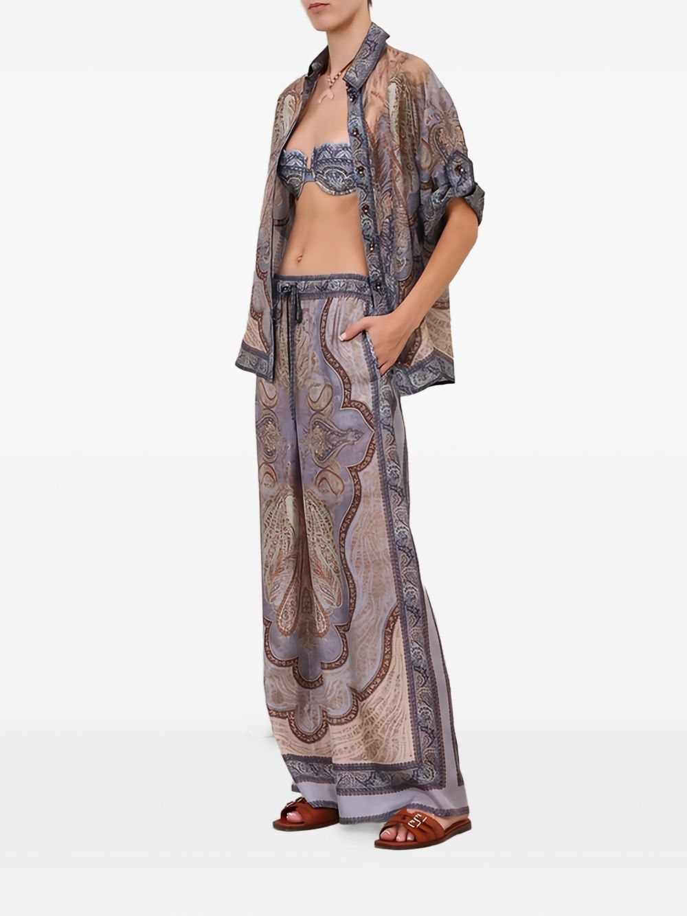 Zimmermann Wanderlust silk trousers