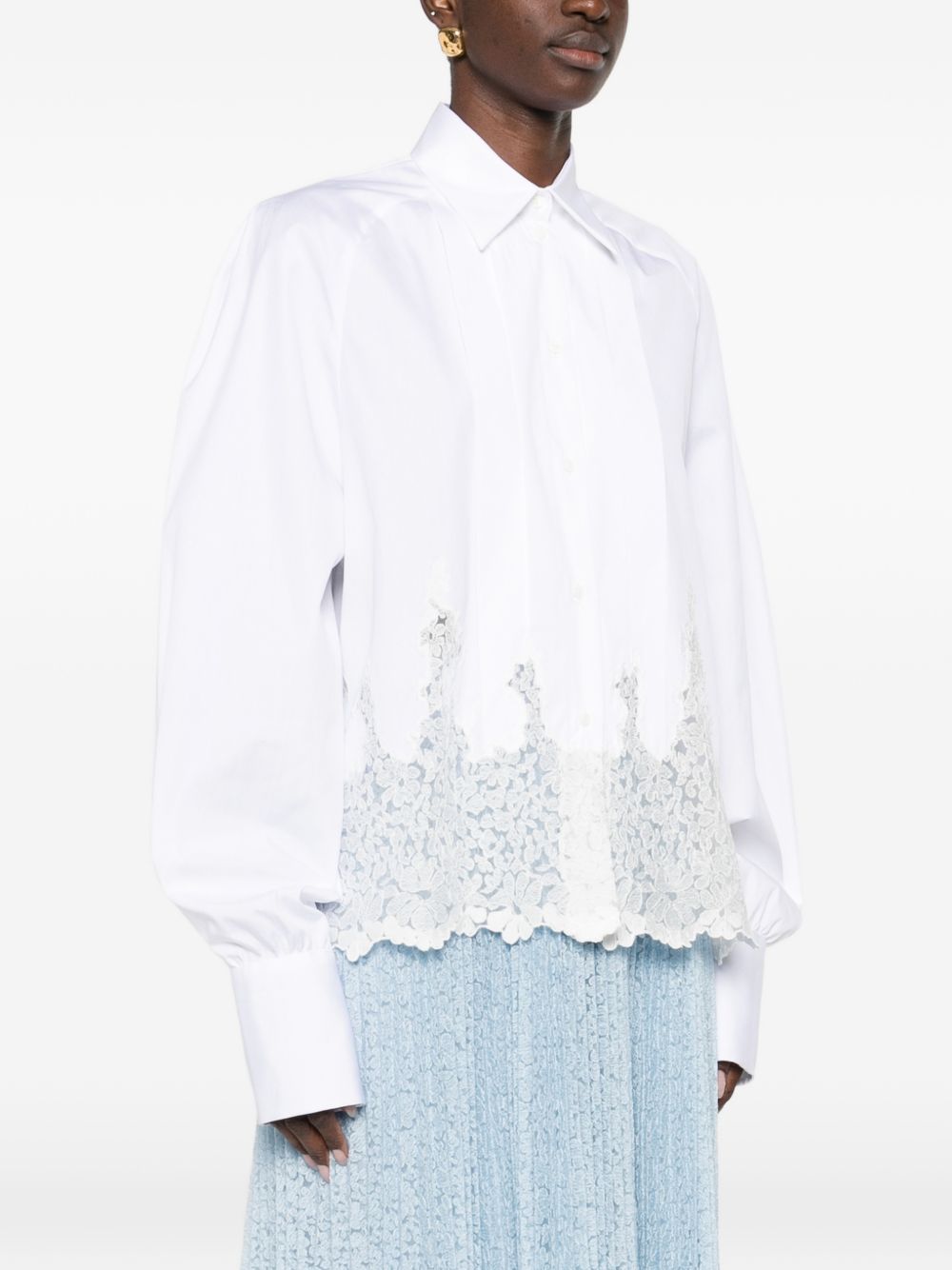 Ermanno Scervino Cotton embroidered shirt