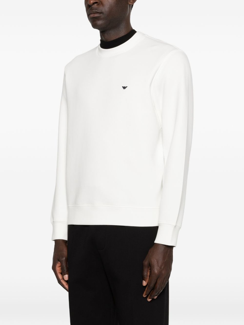 Emporio Armani Logo cotton hoodie