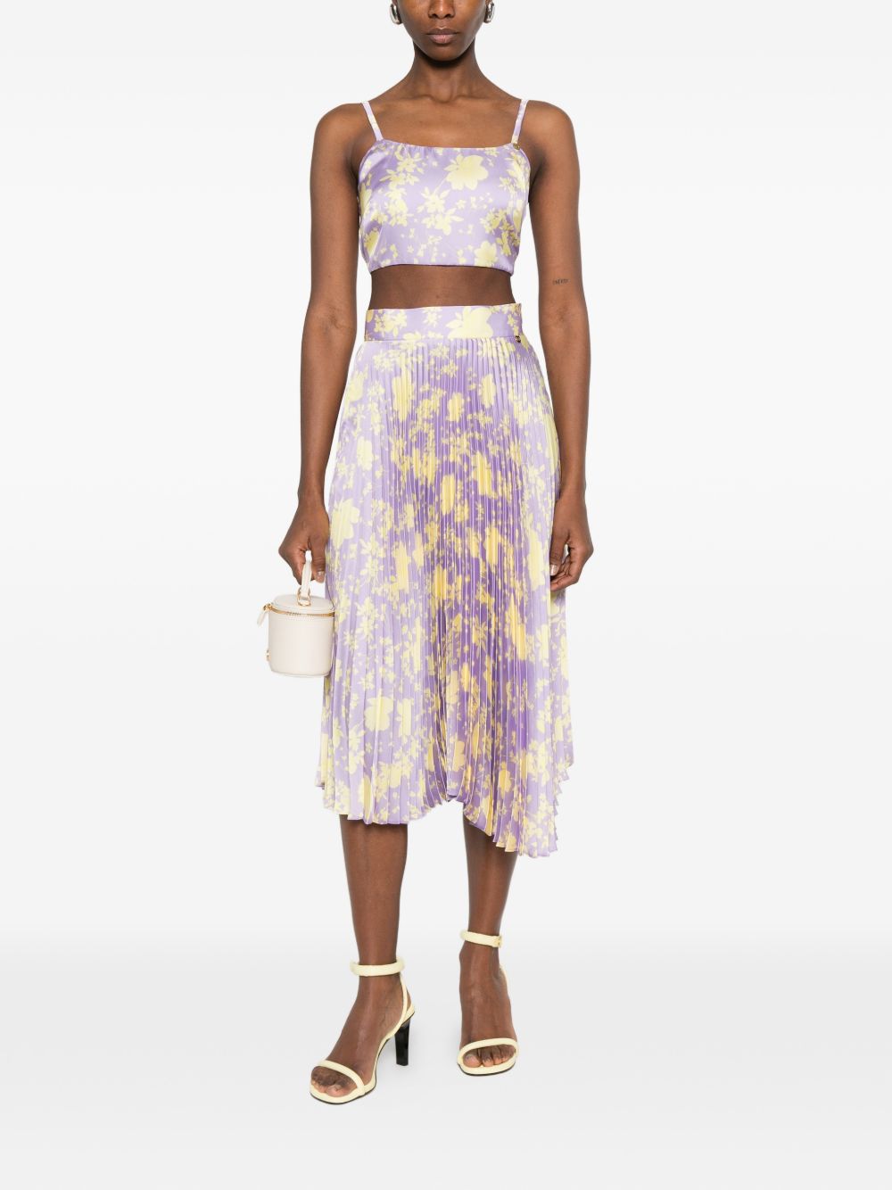 Catalina Printed midi skirt