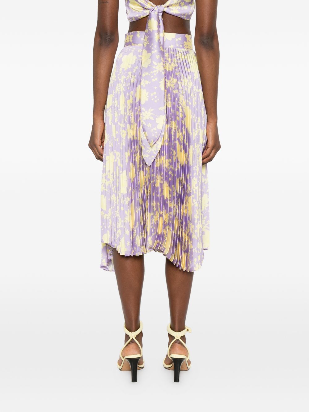 Catalina Printed midi skirt