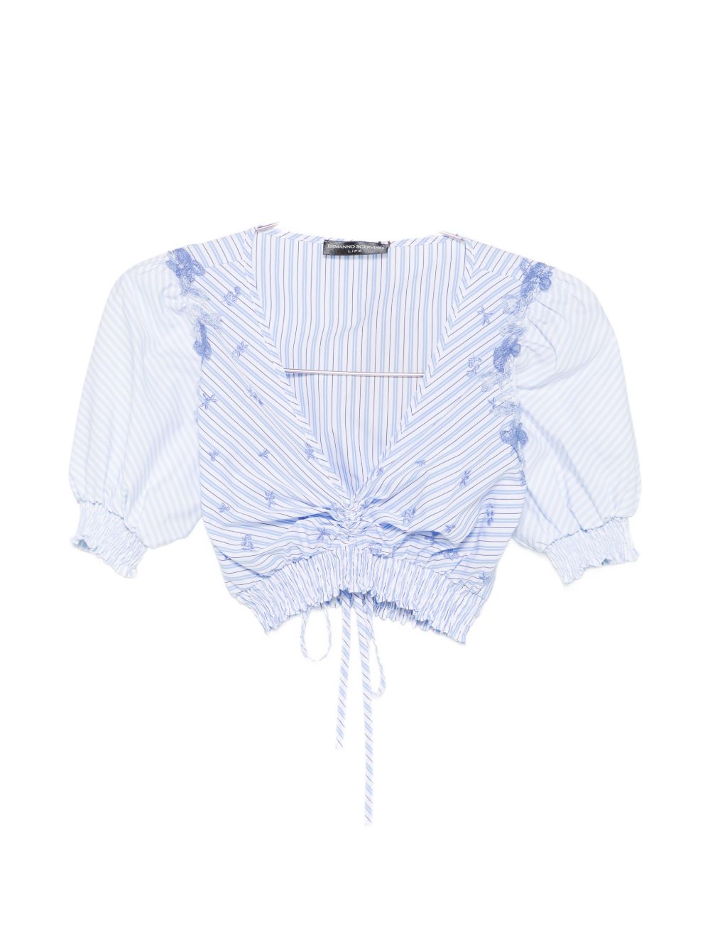Ermanno Scervino Embroidered cropped top