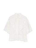 Ermanno Scervino Cotton Silk Embroidered Shirt