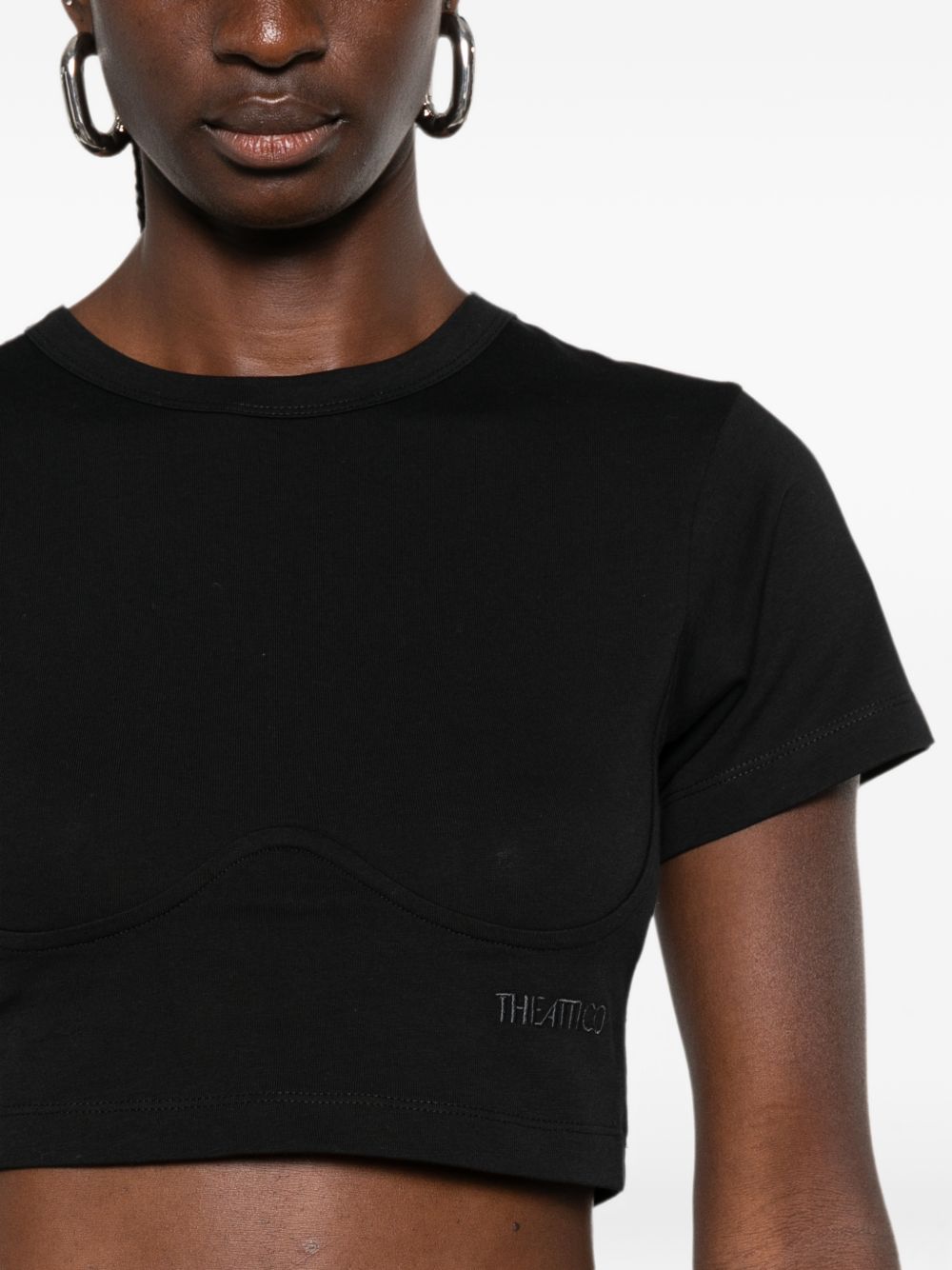 THE ATTICO T-shirts and Polos BLACK