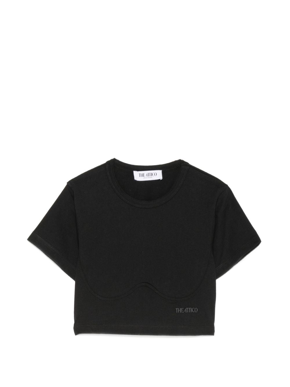 THE ATTICO T-shirts and Polos BLACK
