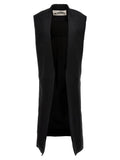 Jil Sander Two-material Long Vest