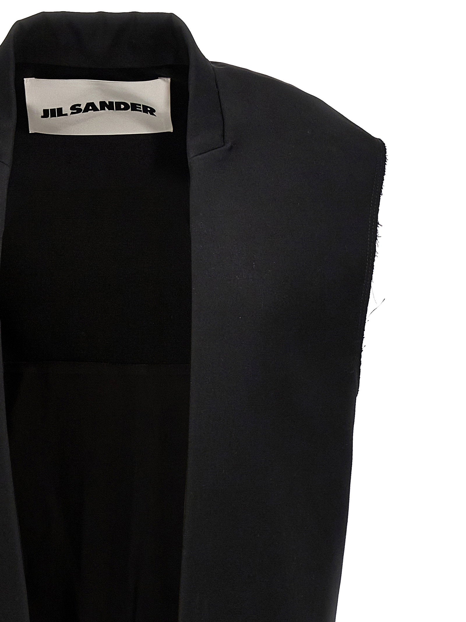 Jil Sander Two-material Long Vest