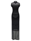 Jean Paul Gaultier Flocked Dress