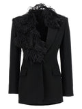 The Attico Feather Blazer