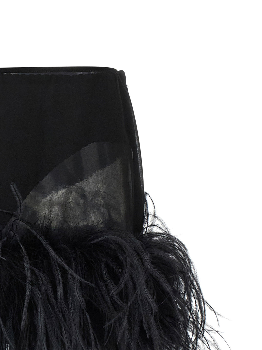 The Attico Feather Skirt