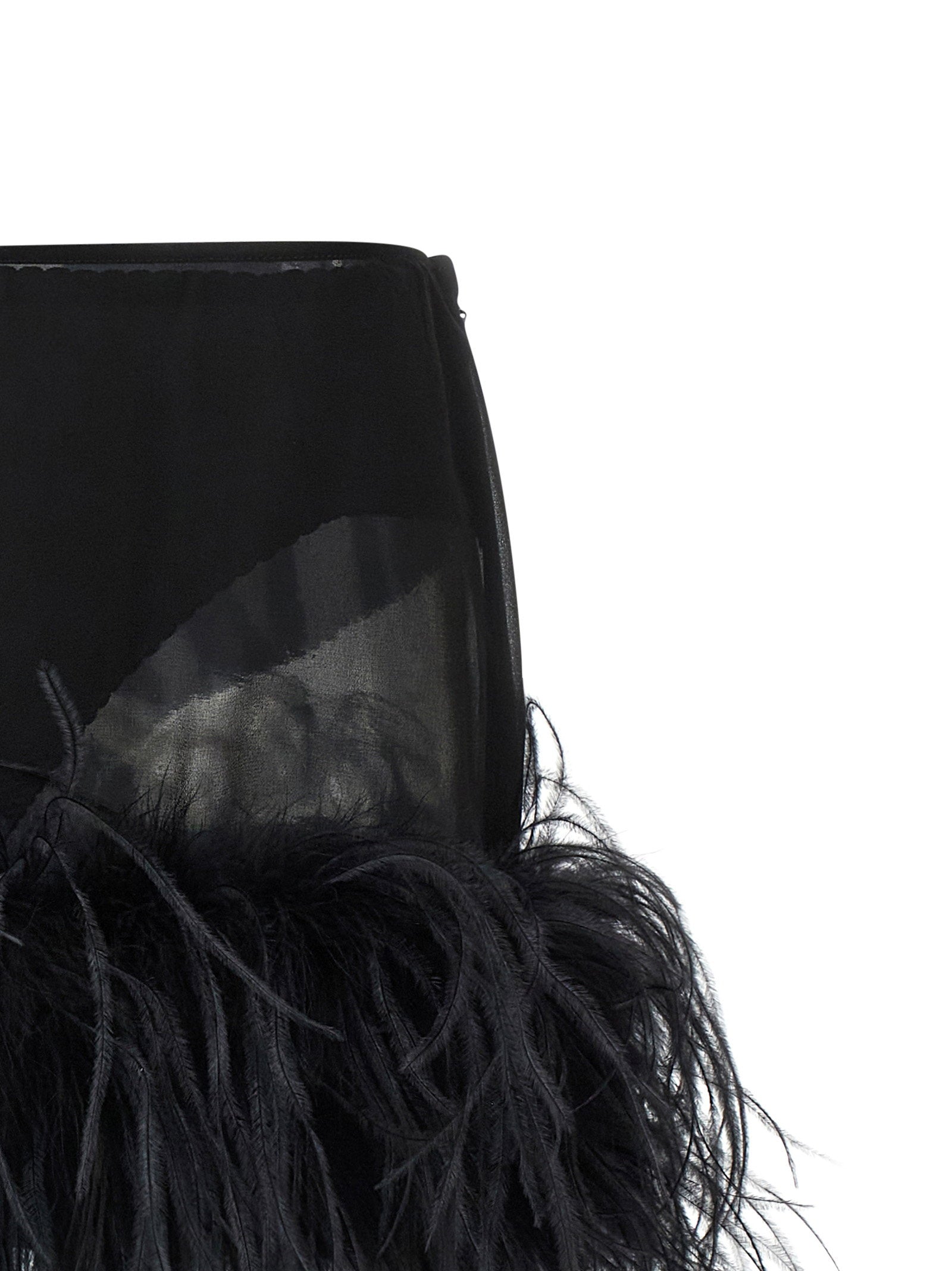 The Attico Feather Skirt