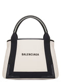 Balenciaga Navy Cabas Small Shopping Bag