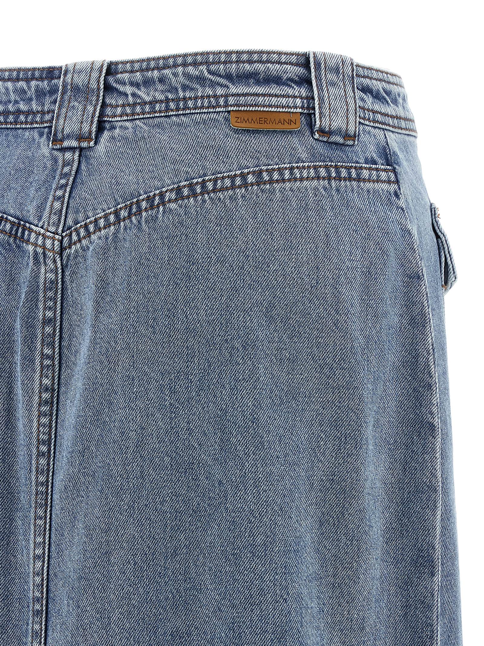 Zimmermann Denim Pencil Skirt