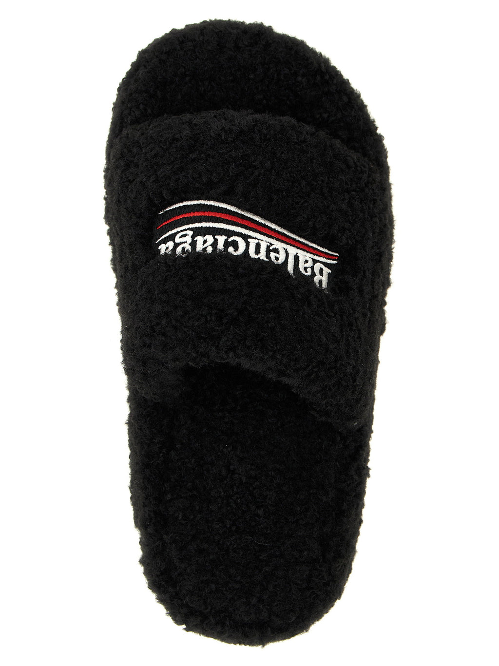 Balenciaga Furry Platform Slides