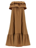 Saint Laurent Flounce Dress