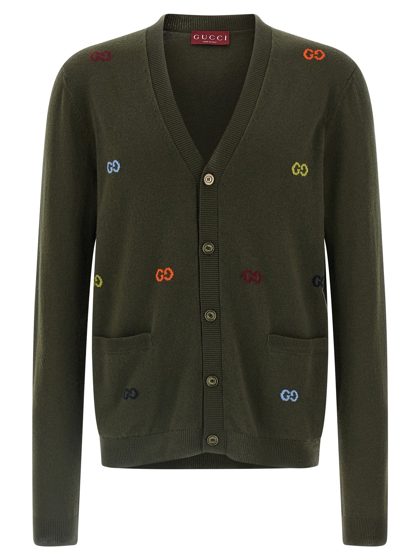 Gucci Gg Intarsia Cardigan