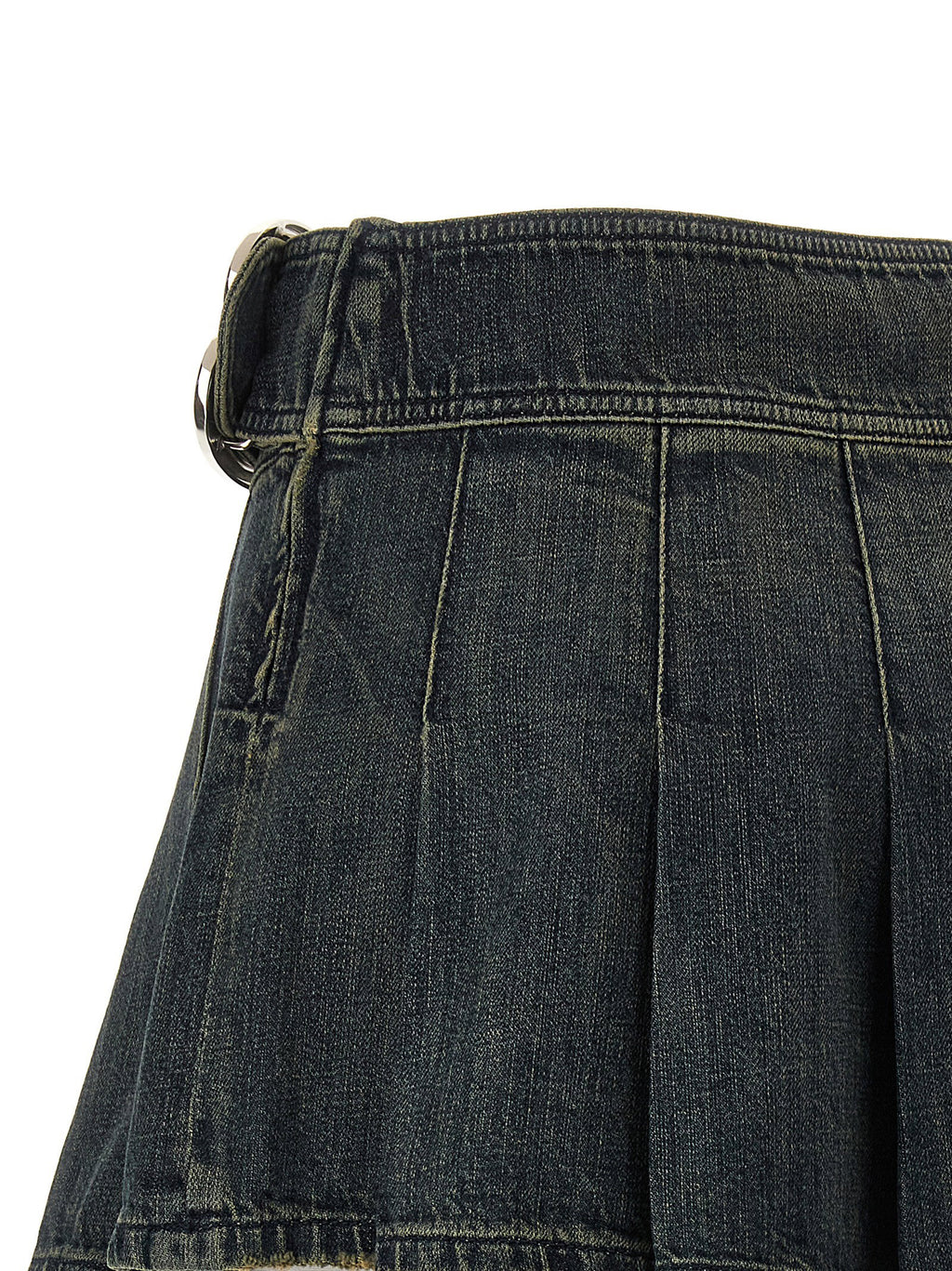Balenciaga Buckle Pleated Skirt