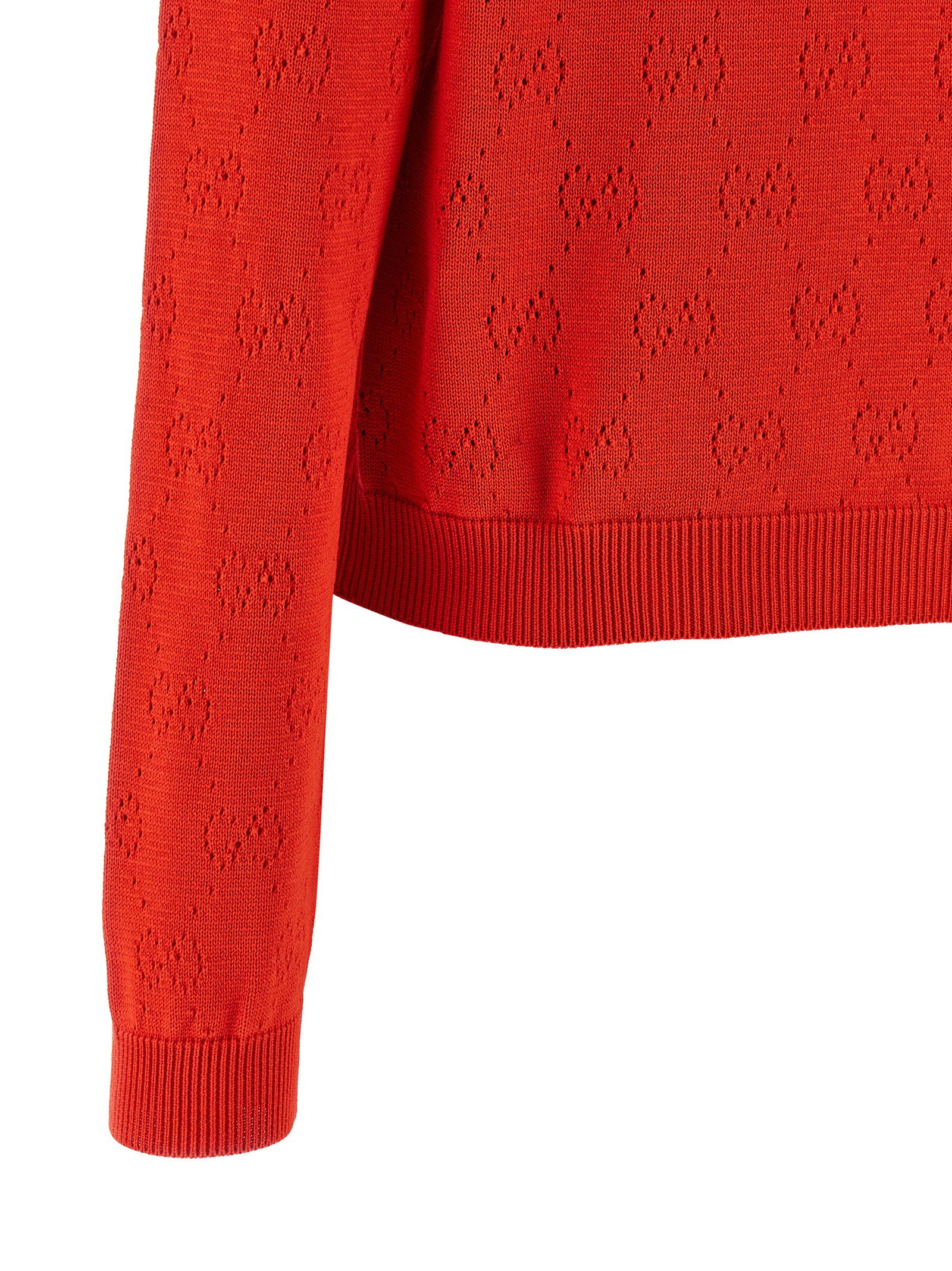 Gucci Openwork Gg Cardigan