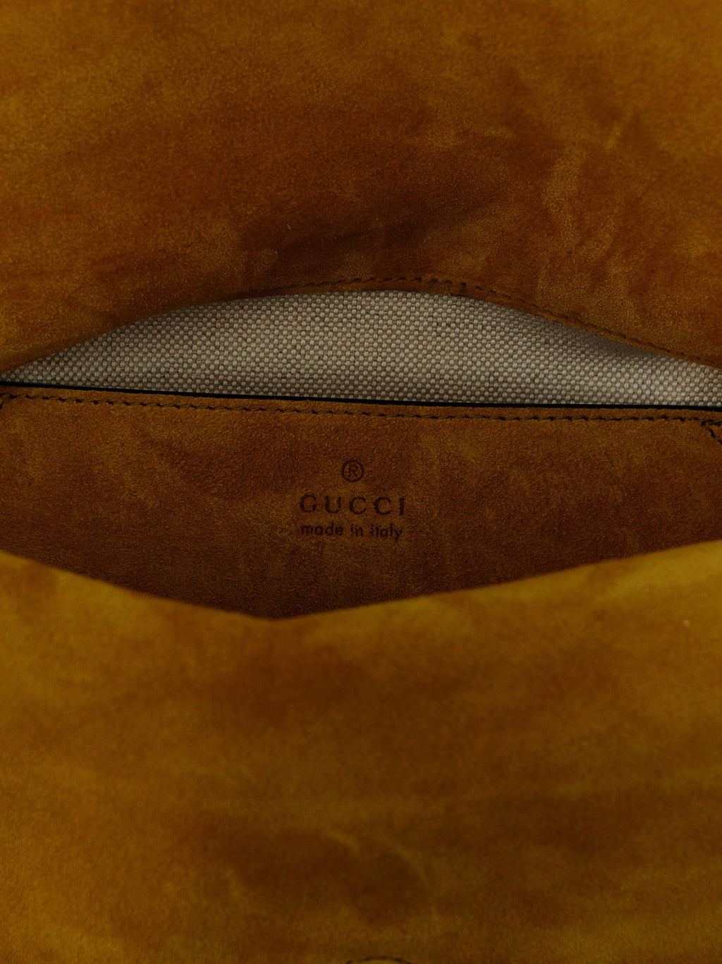 Gucci Gg Medium Suede Shoulder Bag