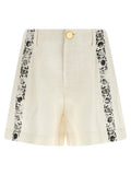 Alberta Ferretti Fortuny Linen Shorts