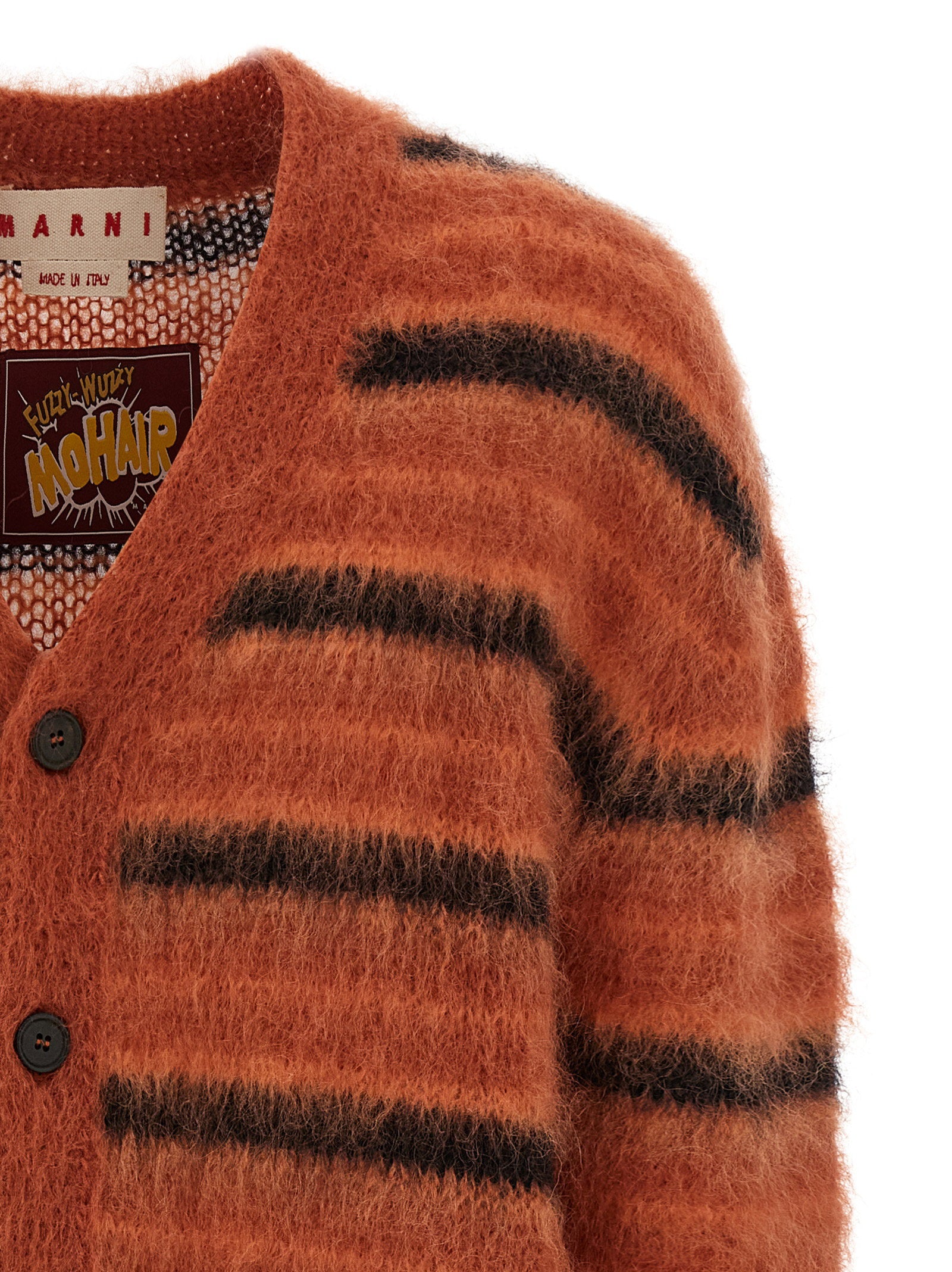 Marni Brushed Striped Cardigan