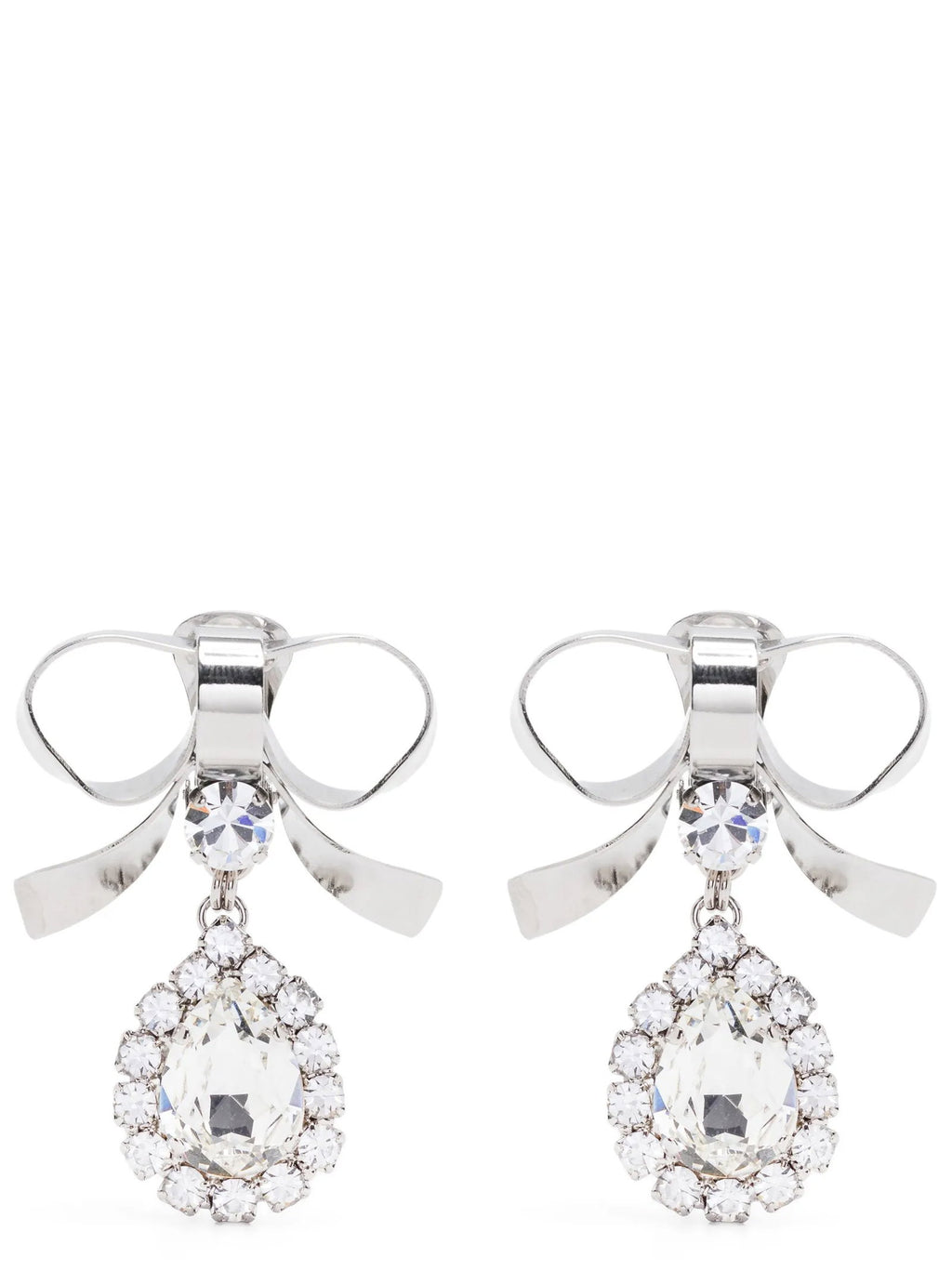 Alessandra Rich Metal Bow Earrings