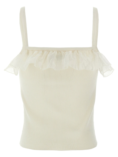 Alessandra Rich Ruffle Top