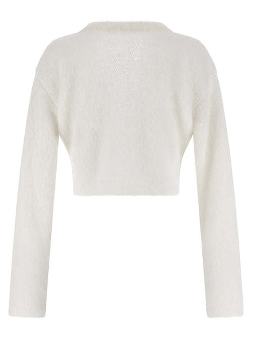 Alessandra Rich Carded Mohair Cardigan