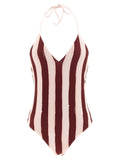 Fendi Pequin One-piece Swimsuit
