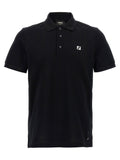 Fendi Ff Metallic Logo Polo Shirt