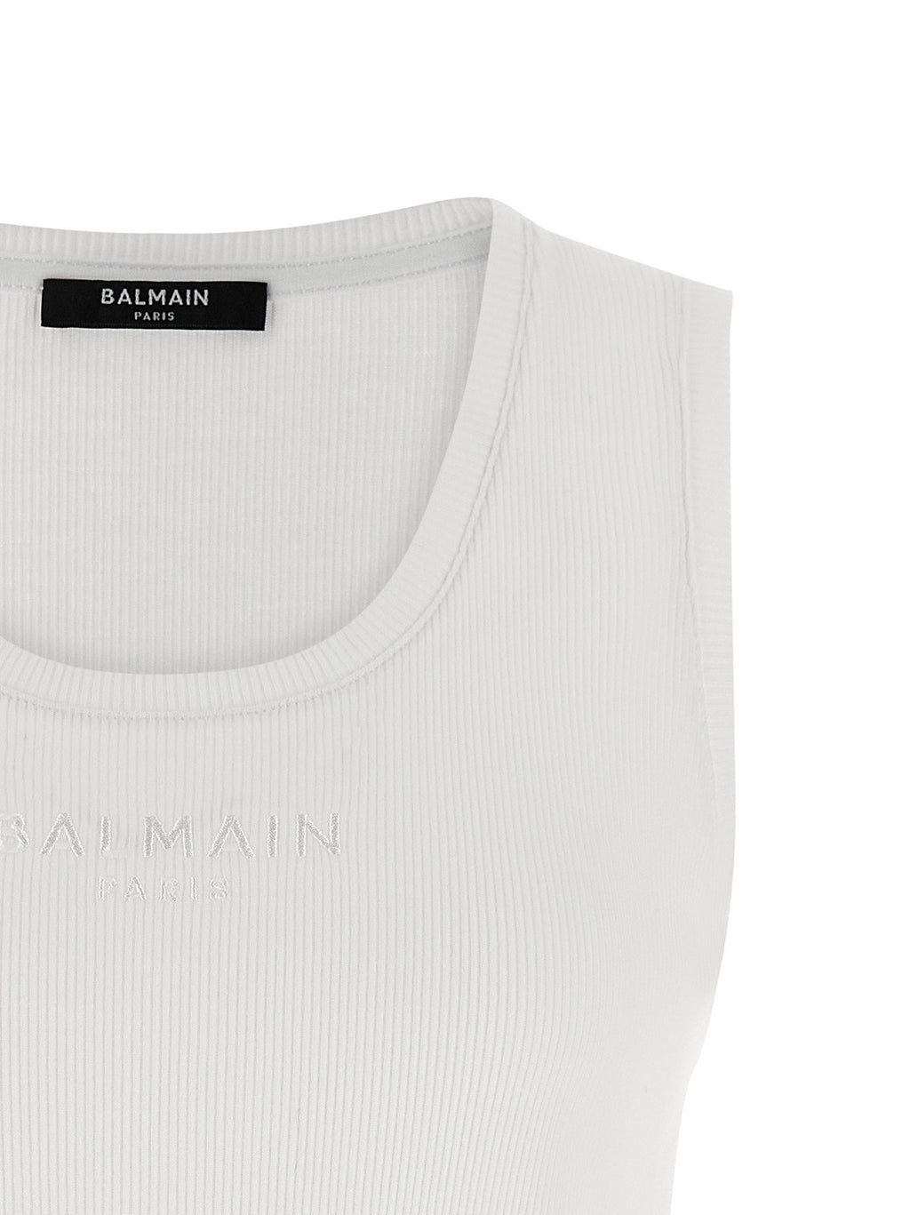Balmain Logo Embroidery Tank Top