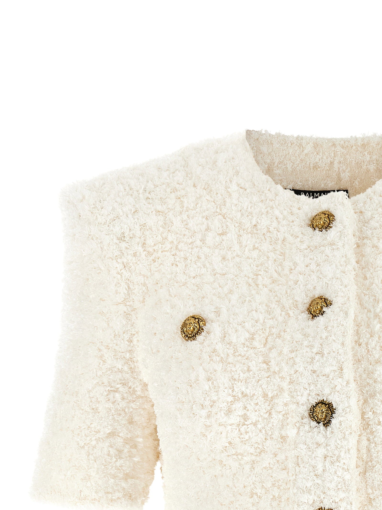 Balmain Cardigan Tweed Plumetis