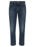 Dolce & Gabbana Logo Embroidery Jeans