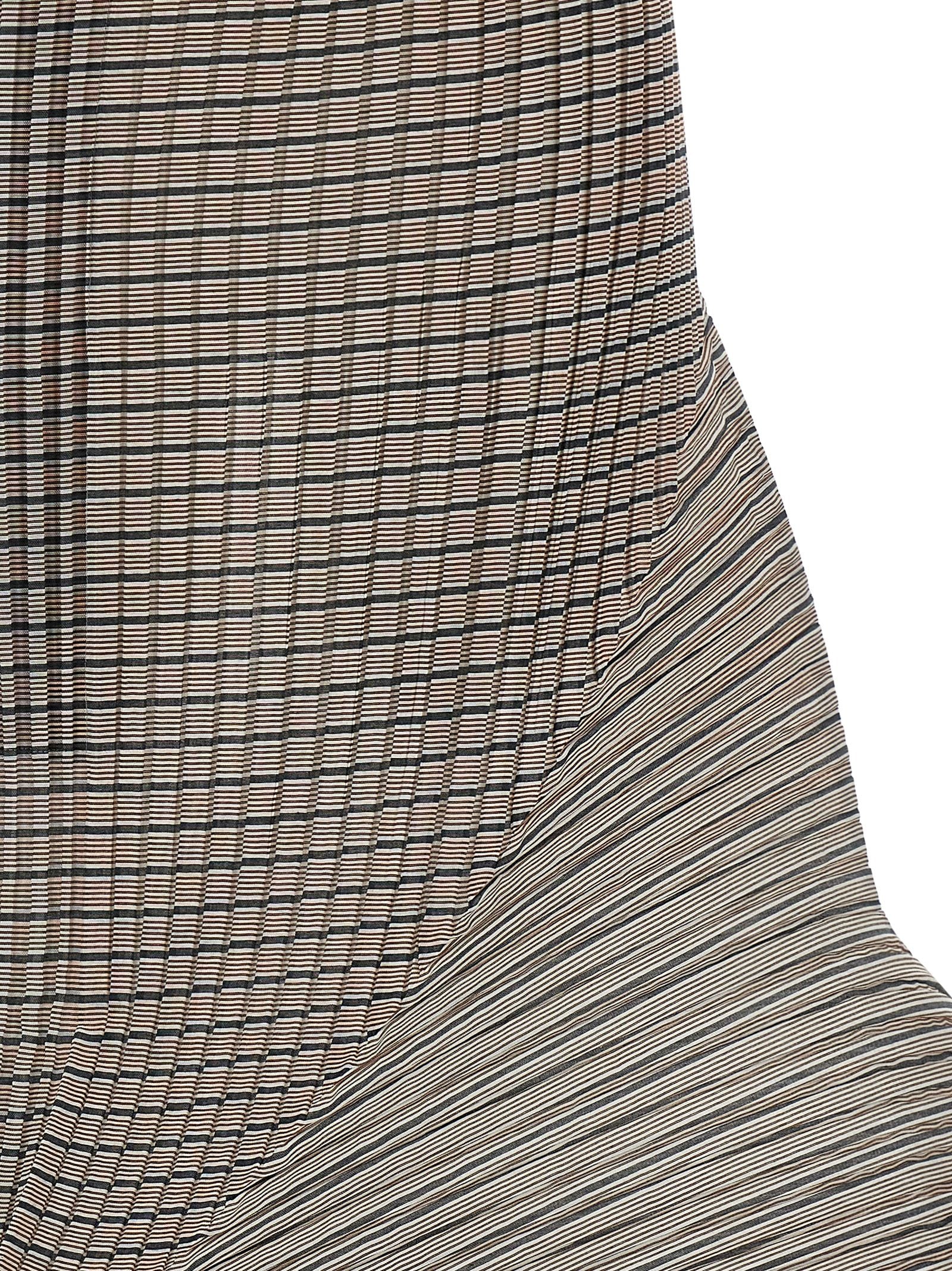 Issey Miyake Generic Stripes (machine Pleats) Skirt