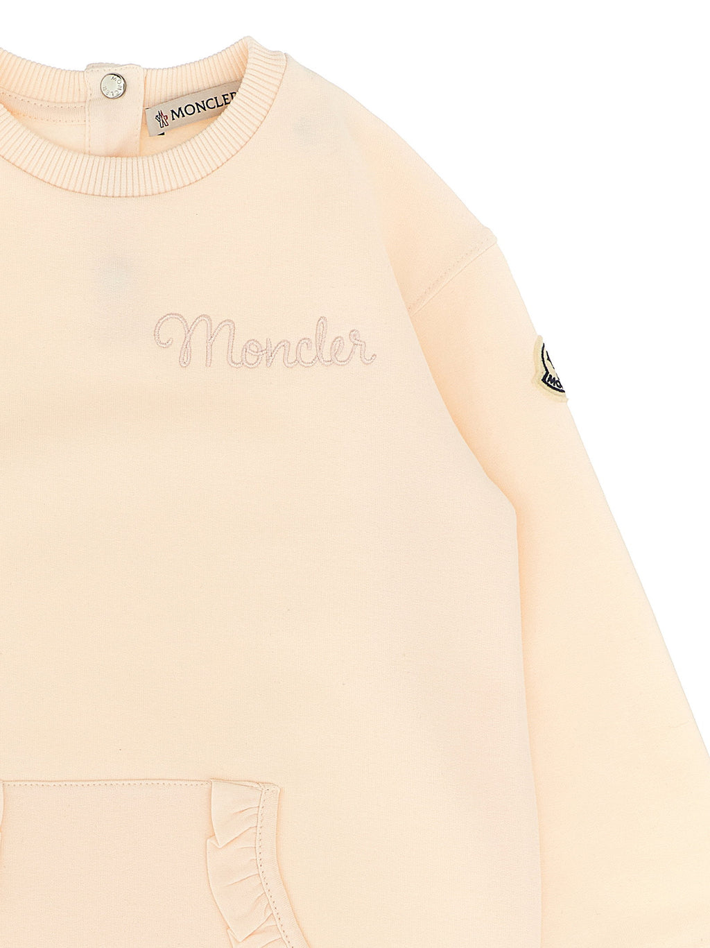 Moncler Enfant Logo Embroidery Dress