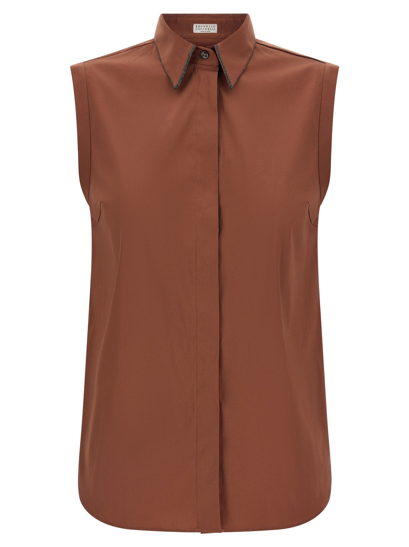 Brunello Cucinelli Shiny Trim Shirt