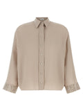 Brunello Cucinelli Dazzling Cascade Cuffs Shirt