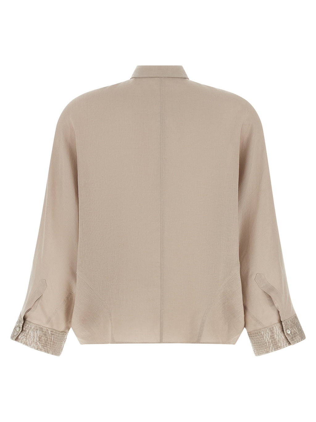 Brunello Cucinelli Dazzling Cascade Cuffs Shirt