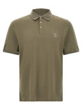 Brunello Cucinelli Logo Piqué Polo Shirt