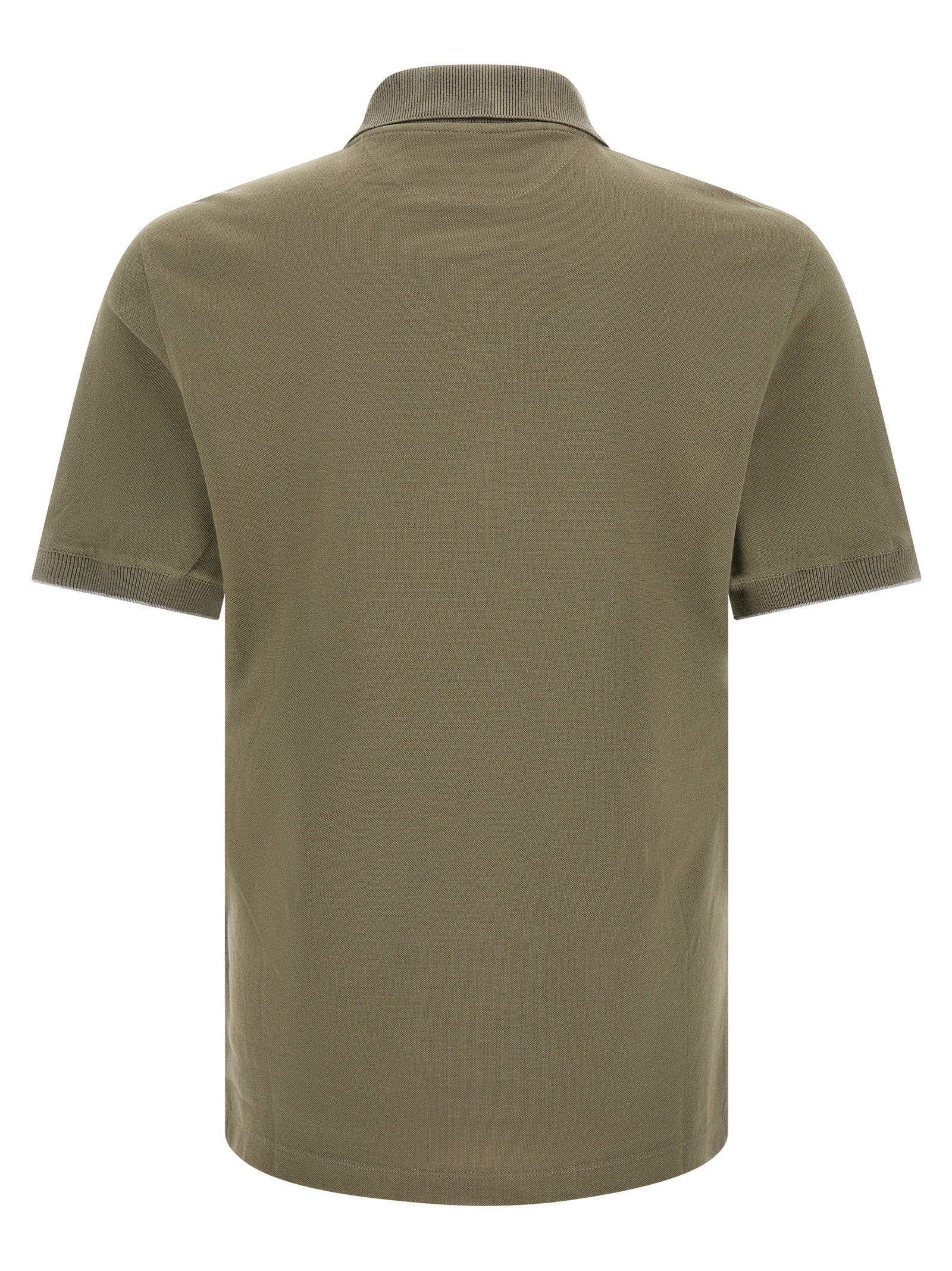 Brunello Cucinelli Logo Piqué Polo Shirt