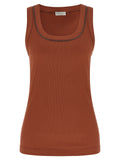Brunello Cucinelli Shiny Trim Top