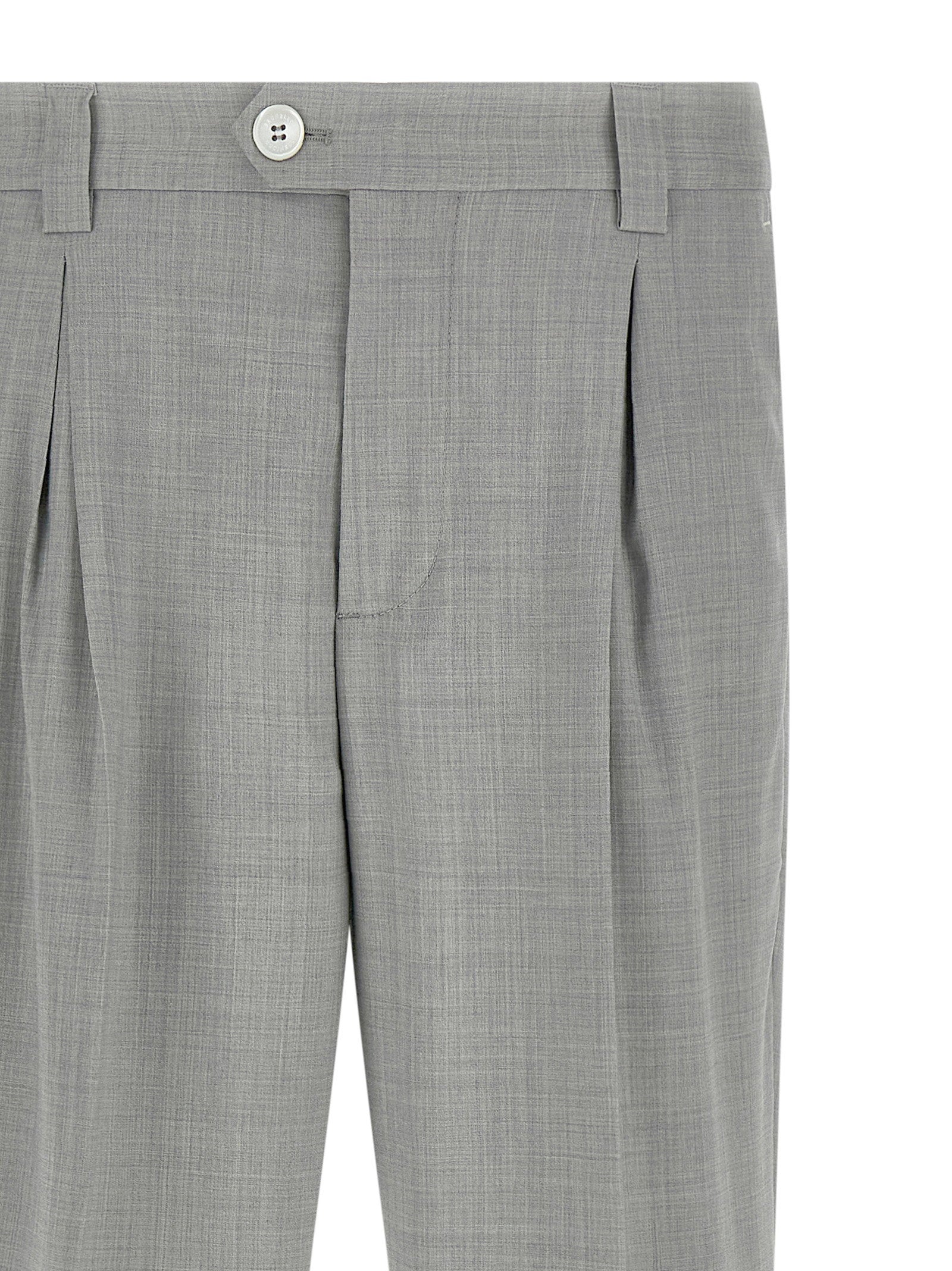 Brunello Cucinelli Mélange Wool Pants